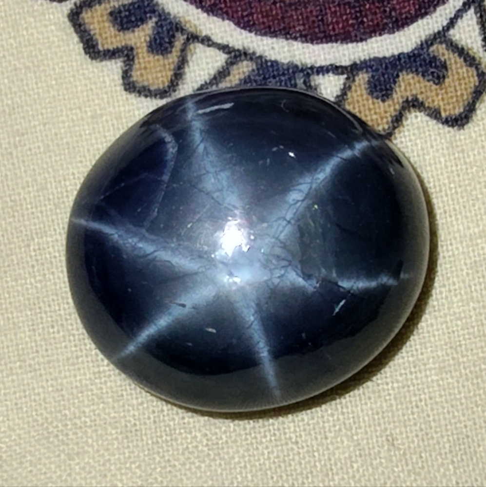6 ray unheated star sapphire